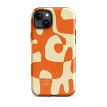 Load image into Gallery viewer, Asobi tangerine/beige Tough iPhone case