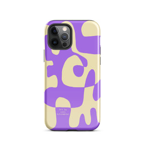 Asobi lila/beige Tough iPhone case