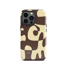 Load image into Gallery viewer, Asobi cocoa/beige Tough iPhone case
