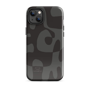 Asobi antricite/grey Tough iPhone case