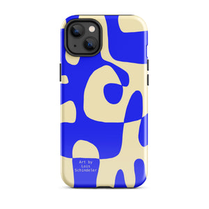Asobi ultramarine/beige Tough iPhone case