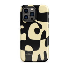 Load image into Gallery viewer, Asobi black/beige Tough iPhone case
