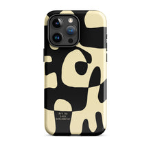 Load image into Gallery viewer, Asobi black/beige Tough iPhone case
