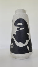 Load and play video in Gallery viewer, Ceramic Black Lady Vase no.4
