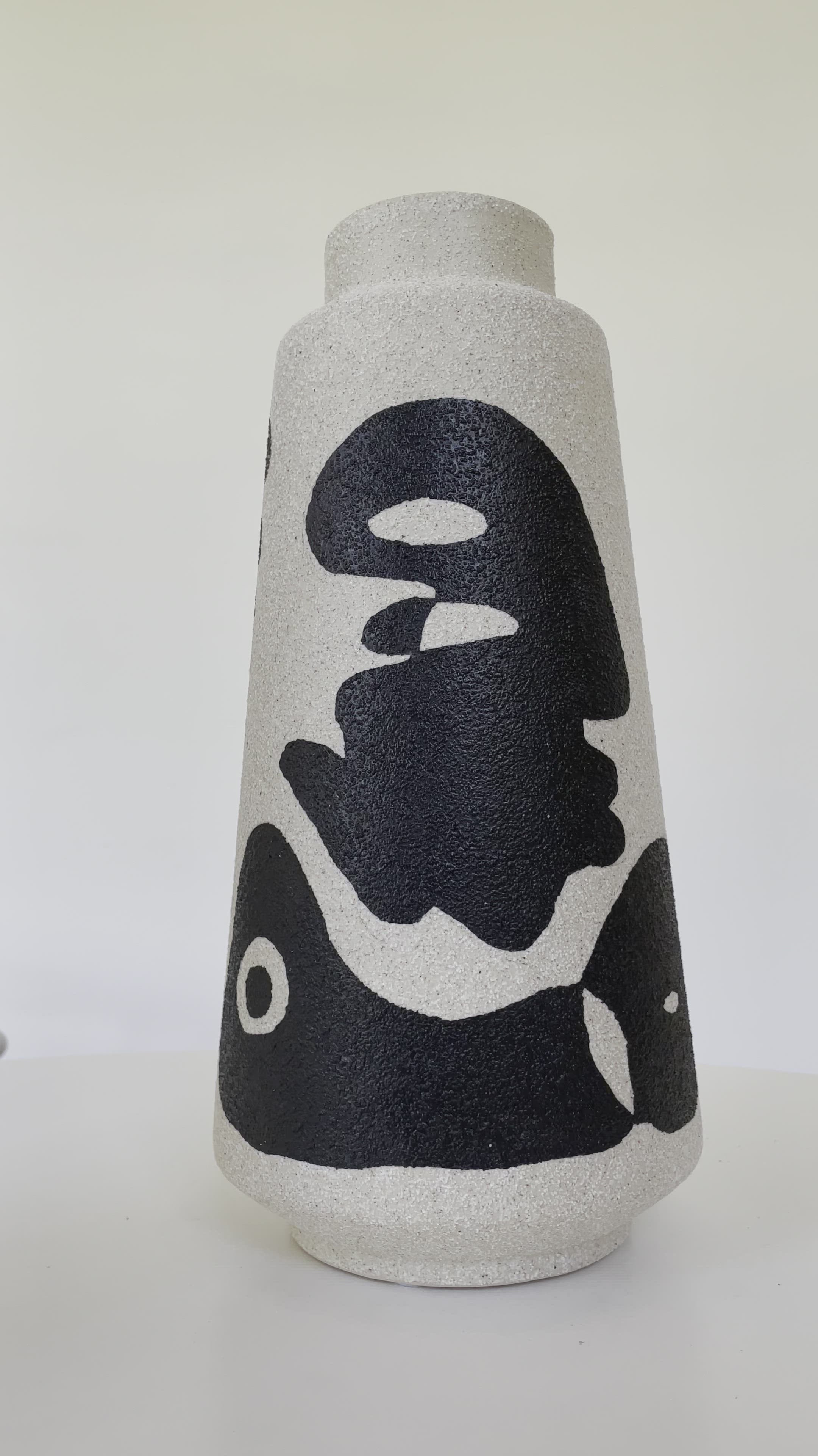 Ceramic Black Lady Vase no.4