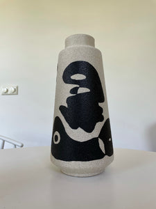 Ceramic Black Lady Vase no.4