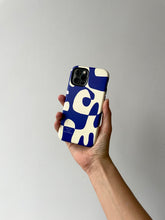 Load image into Gallery viewer, Asobi ultramarine/beige Tough iPhone case
