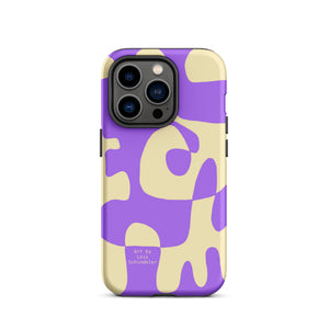 Asobi lila/beige Tough iPhone case