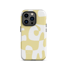 Load image into Gallery viewer, Asobi beige/white Tough iPhone case
