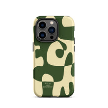 Load image into Gallery viewer, Asobi moss/beige Tough iPhone case
